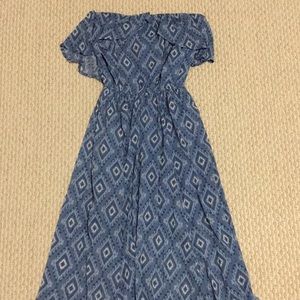 Floor Length Strapless Maxi Dress